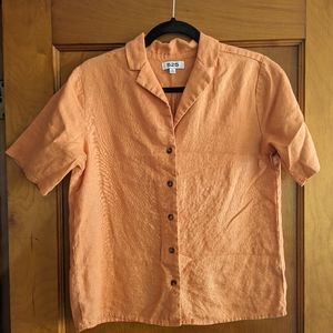 525 America Linen Button Down Blouse | Size XS